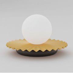 Emibig Umbra 1733LN1 lampa stołowa 1x8 W czarna-pomarańczowa