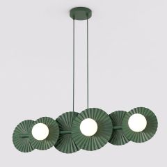 Emibig Umbra 18296 lampa wisząca 6x8 W zielona
