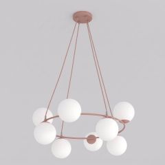 Emibig Azura 18318 lampa wisząca x10 W opal