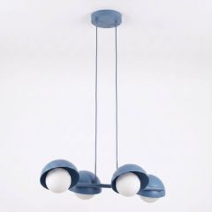 Emibig Boom 18334 lampa wisząca 4x8 W niebieska