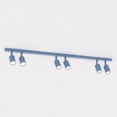 Emibig Flash 18366 lampa podsufitowa 6x10 W niebieska