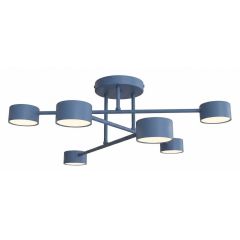 Emibig Halo 18396 lampa podsufitowa 6x10 W niebieska