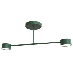 Emibig Halo 18412 lampa podsufitowa 2x10 W zielona