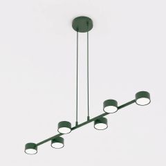 Emibig Megara 18446 lampa wisząca 6x10 W zielona