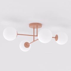 Emibig Roma 18464 lampa podsufitowa 4x10 W opal