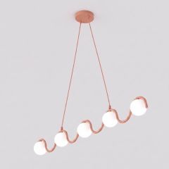 Emibig Sinus 18495 lampa wisząca 5x8 W