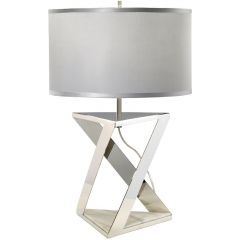 Elstead Lighting Aegeus AEGEUSTL lampa stołowa 1x60 W srebrna-nikiel