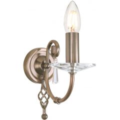 Elstead Lighting Aegean AG1AGEDBRASS kinkiet 1x60 W mosiądz