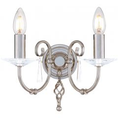 Elstead Lighting Aegean AG2POLNICKEL kinkiet 2x60 W nikiel