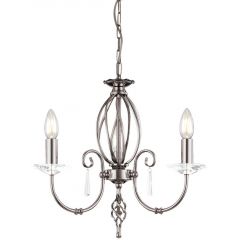 Elstead Lighting Aegean AG3POLNICKEL lampa wisząca 3x60 W nikiel