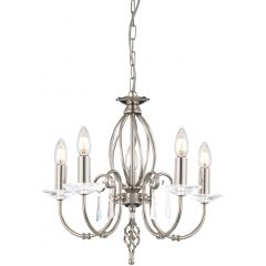 Elstead Lighting Aegean AG5POLNICKEL lampa wisząca 5x60 W nikiel