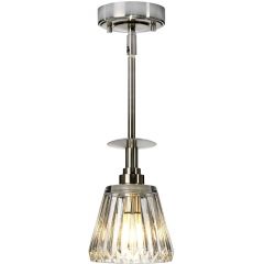 Elstead Lighting Agatha BATHAGATHA1PBN lampa wisząca 1x3 W nikiel