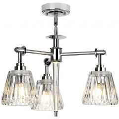 Elstead Lighting Agatha BATHAGATHA3PPC lampa wisząca 4x3 W chrom