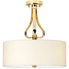 Elstead Lighting Falmouth BATHFALMOUTHSFFG lampa wisząca 3x3 W biała-złota