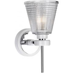 Elstead Lighting Gunnislake BATHGUNNIS1WPC kinkiet 1x3 W biały-chrom