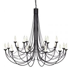 Elstead Lighting Carisbrooke CB18BLACK lampa wisząca x60 W czarna