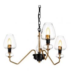 Elstead Lighting Armand DLARMAND3AB lampa wisząca 3x40 W czarna-mosiądz