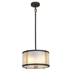 Elstead Lighting Corona DLCORONA2PBAB lampa wisząca 2x60 W mosiądz-brązowa