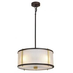 Elstead Lighting Corona DLCORONA3PBAB lampa wisząca 3x60 W mosiądz-brązowa
