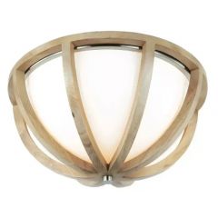 Elstead Lighting Allier FEALLIERFLW plafon 2x60 W drewno
