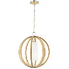 Elstead Lighting Allier FEALLIERPSLW lampa wisząca 1x60 W drewno