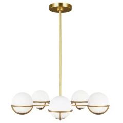 Elstead Lighting Apollo FEAPOLLO5BB lampa wisząca 5x3 W mosiądz