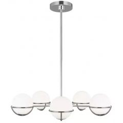 Elstead Lighting Apollo FEAPOLLO5PN lampa wisząca 5x3 W nikiel