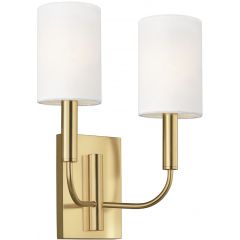 Elstead Lighting Brianna FEBRIANNA2BB kinkiet 2x60 W mosiądz