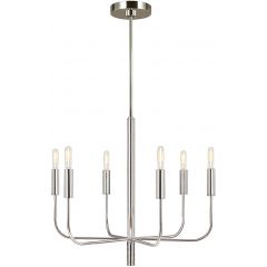 Elstead Lighting Brianna FEBRIANNA6PN lampa wisząca 6x60 W nikiel