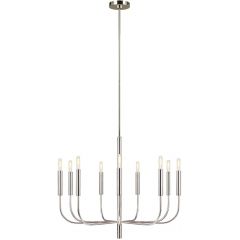 Elstead Lighting Brianna FEBRIANNA9PN lampa wisząca x60 W nikiel