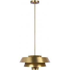 Elstead Lighting Brisbin FEBRISBINBB lampa wisząca 1x60 W mosiądz
