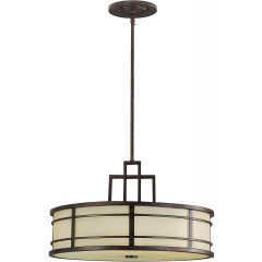 Elstead Lighting Fusion FEFUSIONPL lampa wisząca 1x60 W brązowa