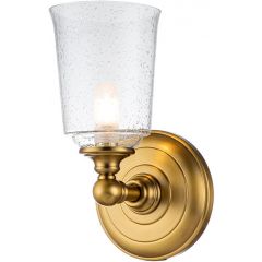 Elstead Lighting Huguenot Lake FEHUGOLAKE1BATHBB kinkiet 1x3 W mosiądz
