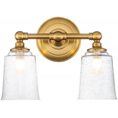 Elstead Lighting Huguenot Lake FEHUGOLAKE2BATHBB kinkiet 2x3 W mosiądz