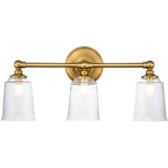Elstead Lighting Huguenot Lake FEHUGOLAKE3BATHBB kinkiet 3x3 W mosiądz