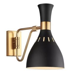 Elstead Lighting Joan FEJOAN1MB kinkiet 1x60 W czarny-mosiądz