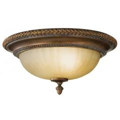 Elstead Lighting Kelham Hall FEKELHAMHALLF plafon 2x60 W złoty-brązowy