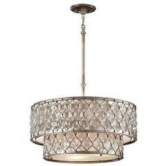 Elstead Lighting Lucia FELUCIAPE2TR lampa wisząca 6x60 W srebrna