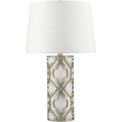 Elstead Lighting Arabella GNARABELLATLS lampa stołowa 1x100 W biała-srebrna