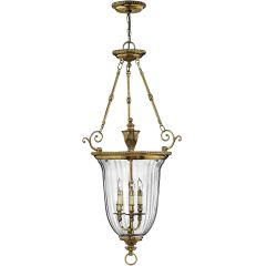 Elstead Lighting Cambridge HKCAMBRIDGEPL lampa wisząca 3x60 W mosiądz