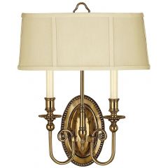 Elstead Lighting Cambridge HKCAMBRIDGE2B kinkiet 2x40 W mosiądz