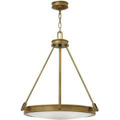 Elstead Lighting Collier HKCOLLIERP lampa wisząca 4x40 W mosiądz