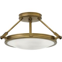 Elstead Lighting Collier HKCOLLIERSFS lampa podsufitowa 3x40 W mosiądz
