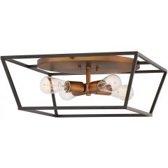 Elstead Lighting Fulton HKFULTONF lampa podsufitowa 4x60 W mosiądz-brązowa
