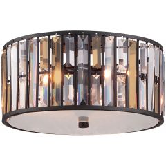 Elstead Lighting Gemma HKGEMMAFVBZ plafon 3x60 W przezroczysty-brązowy