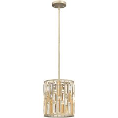 Elstead Lighting Gemma HKGEMMAPASL lampa wisząca 1x60 W srebrna