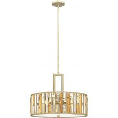 Elstead Lighting Gemma HKGEMMAPCSL lampa wisząca 3x60 W srebrna