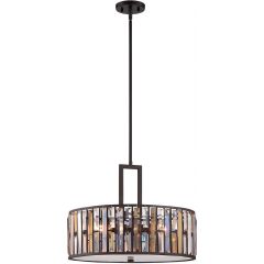 Elstead Lighting Gemma HKGEMMAPCVBZ lampa wisząca 3x60 W brązowa