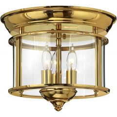 Elstead Lighting Gentry HKGENTRYFPB lampa podsufitowa 3x40 W mosiądz