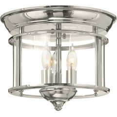 Elstead Lighting Gentry HKGENTRYFPN lampa podsufitowa 3x40 W nikiel
